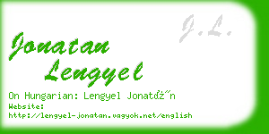 jonatan lengyel business card